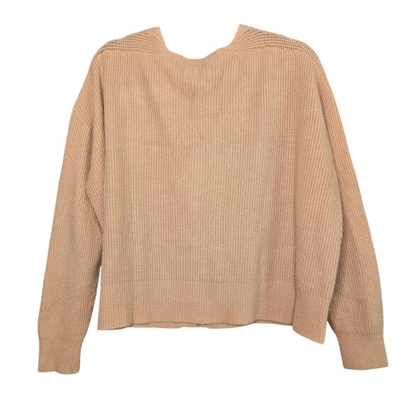 Apparis Cardigan Sweater Womens Medium Button Up V Neck Ribbed Knit Italy Cozy - Picture 2 of 8